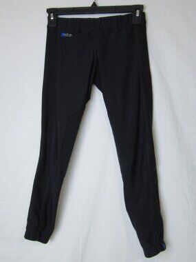 Irideon Black Riding Tights Knee Patches Girls Medium Horseback